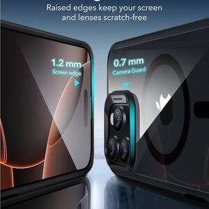 ESR Hybrid Case for iPhone 16 Pro Max - MagSafe, Shockproof, Slim & Clear